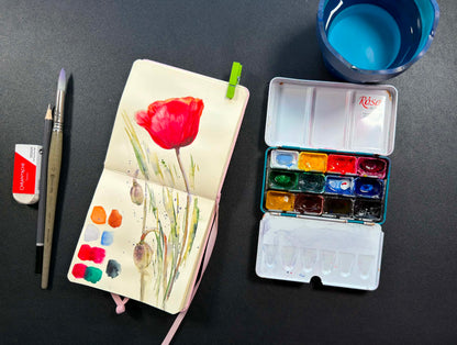 Watercolour Sketchbook Club - Adults & Teen 16+